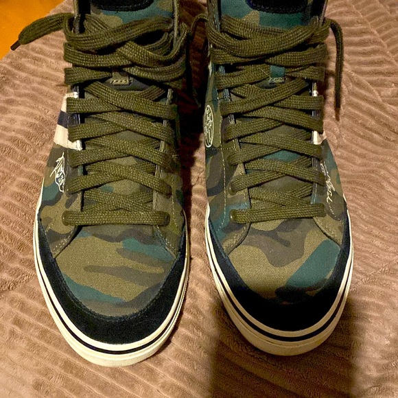 RALPH LAUREN SOLOMON HIGH TOP SNEAKER 10.5 MENS - Picture 8 of 13